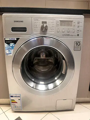 Samsung Front Load Washing Machine - 10kg, Silver (Good Working Condition)