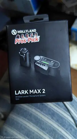 Hollyland Lark Max 2 Wireless Lavalier Microphone - Like New, Boxed
