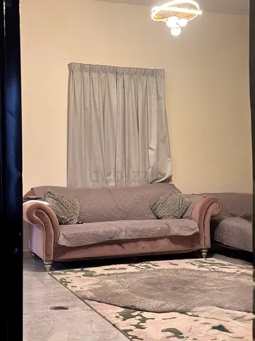 3-Seater Velvet Sofa with Matching Corner Piece - Light Pink -2set2 seater