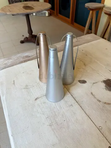Set of 3 Handheld Facial Sprayers / Mister Devices - Silver  Gold