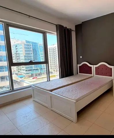 Pair of White Single Beds with Headboards — Good Condition