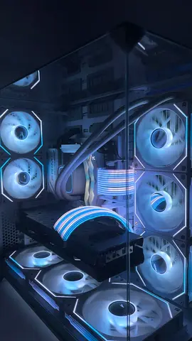 white custom gaming pc build