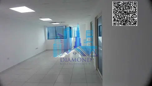 A spacious office, partitioned into two rooms and a reception area, is available for annual rent at