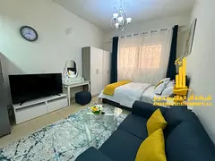 A golden opportunity! Luxurious, fully furnished studio apartment for monthly rent in Al Yasmin Towe
