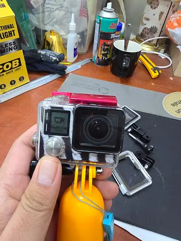 Go Pro Hero 4 action camera with waterproof case and accessories (used)