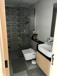Furnished 1BR Apartment | Binghatti Avenue | Balcony &amp; Pool Access