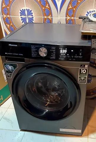Hisense Front Load Washing Machine - 10kg, Grey, Excellent Condition