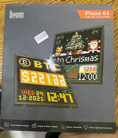Divoom Pixoo 64 Pixel Art Cloud Frame - New in Box