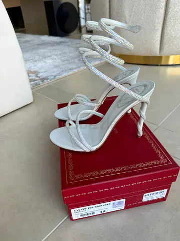 Rene Caovilla Margot Embellished Sandals - size 38