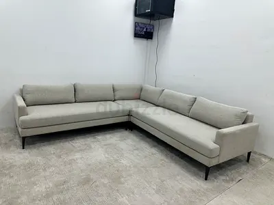 Excellent condition west elm corner sofa