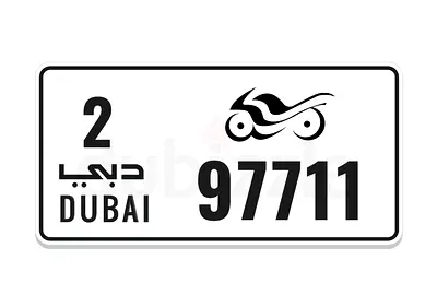Dubai plate 97711