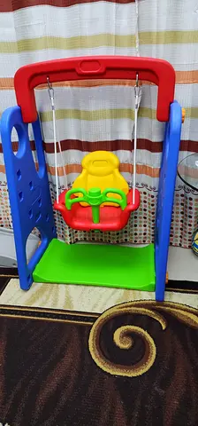 Indoor Toddler Swing with Safety Seat and Stand - Good Condition