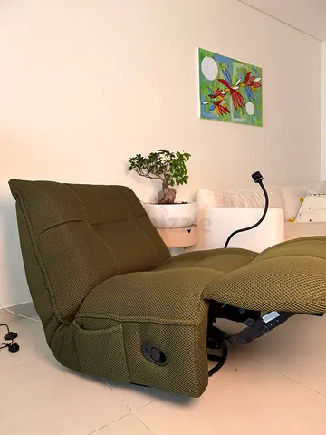 Green Adjustable Recliner Chair — Comfortable Single Seat (full price 1049 aed)