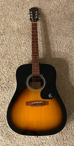 Epiphone DR-100 Style Acoustic Guitar - Sunburst, Good Condition