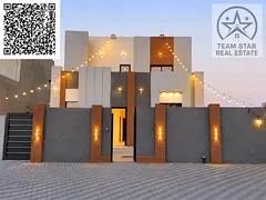 Luxury villa for sale in Al Helio 2, Ajman | 3 master bedrooms + maid's room + large balcony | R