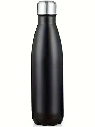 Black Insulated Stainless Steel Water Bottle - 500ml