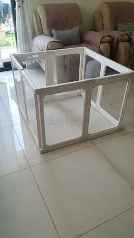 Foldable Baby Playpen / Play Yard - White, Good Condition