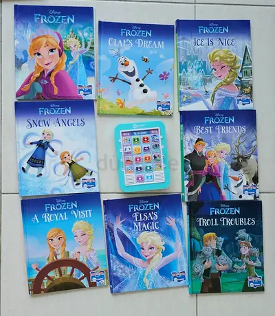 Set of 9 Disney Frozen Childrens Storybooks (small board/picture books) - Gently used sound player