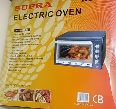 SUPRA, Electric Oven, 60 Liters, Timer, Rotisserie, Convection n more