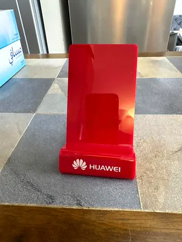 Huawei red phone display stand - compact tabletop model