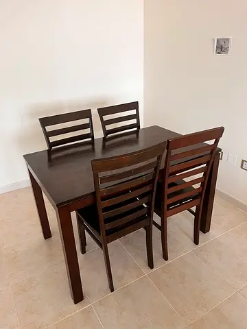 Dining table and chairs - 4 seater