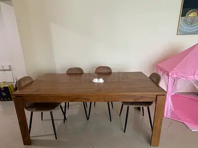 Solid Wood Dining Table  ONLY WITHOUT Chairs - Good Condition