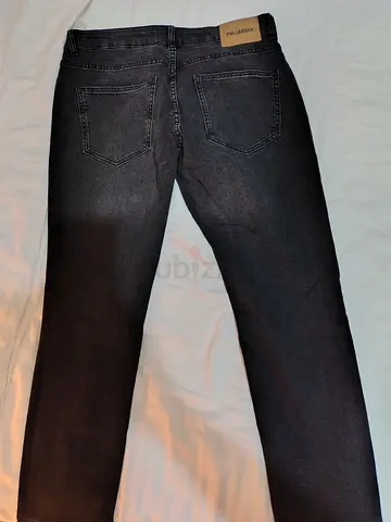 Pull and bear black slim fit denim size 34