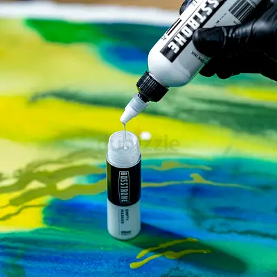 Bosstroke Acrylic Ink and Empty Marker Bottle Set