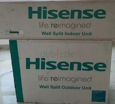 Hisense 3 ton T3 and wifi control GCC approved brand new split ac 5-1 years warranty fitting 399
