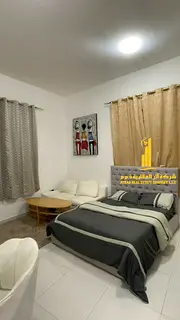 Luxury second-occupancy fully furnished studio with separate kitchen ✨ Ajman Al Hamidiya. For mont