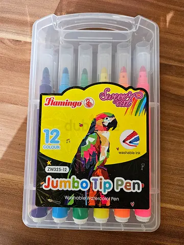 Set of 12 Jumbo Tip Watercolor / Washable Pens