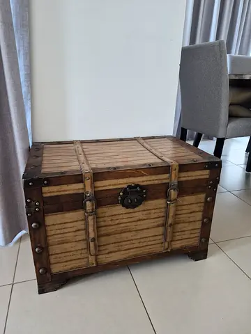 Vintage Style Wooden Storage Trunk