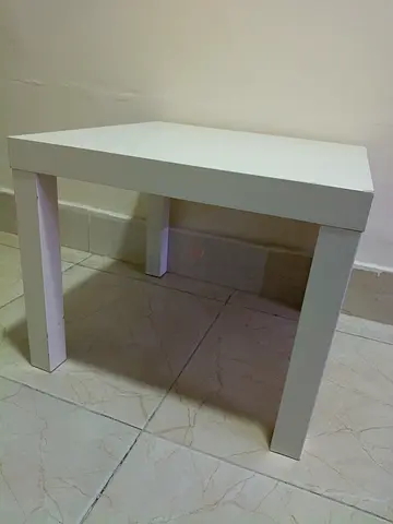 IKEA Simple white wooden side table, good condition