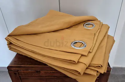 IKEA yellow curtain
