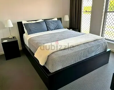 Ikea Queen size bed with mattress available in perfect condition