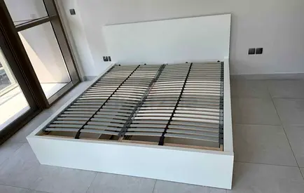 Ikea malam bed with ikea mattress king size 180 x200cm