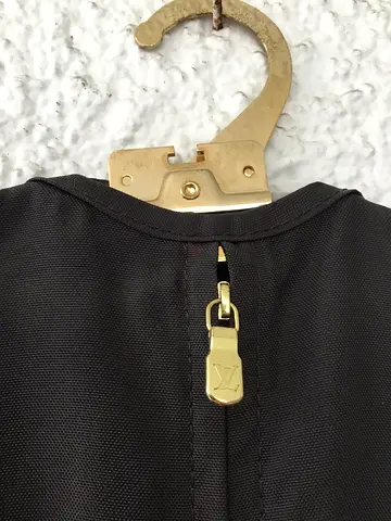 LOUIS VUITTON: Brown LV Logo, Garment Cover/Bag with LV Hanger