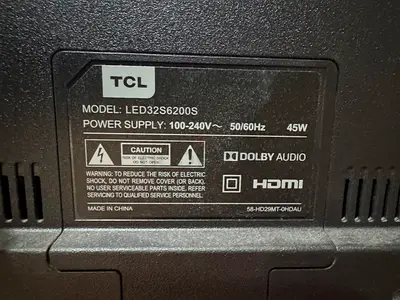 TCL LED TV (model LED32S6250S) - 32 LED TV with HDMI, working condition