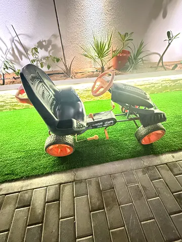 Kids Pedal Go-Kart Ride-On Toy - Black/Orange
