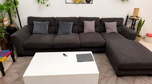 PAN home L-Shape 5-Seater Sofa + 2-Seater Accent Sofa for Sale