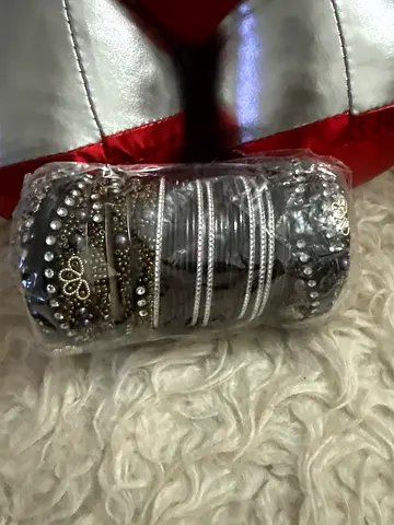 Traditional Decorated Bangle Set