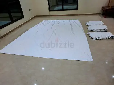 Black out curtains 4 pair pcs white color