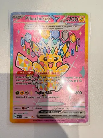 Pokémon Pikachu V MAX Rainbow Secret Rare Card (Sleeved) Ascended Heroes - Mint