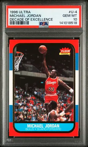 Michael Jordan Decade of Excellence PSA 10