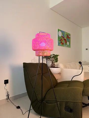 Smart Bulb Woven Floor Lamp - Excellent Condition
