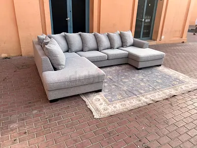 The One Kingston U Shape Sofa Gray Excellent Condition