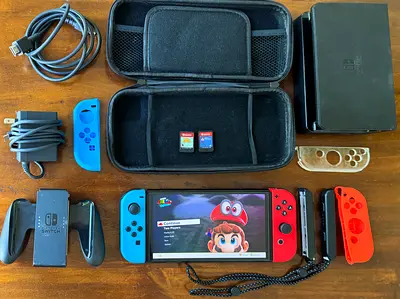 Nintendo Switch OLED + 3 Games + Dock + Case | Excellent Condition