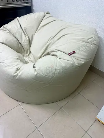 Large bean bag chair from the Lani brand in beige