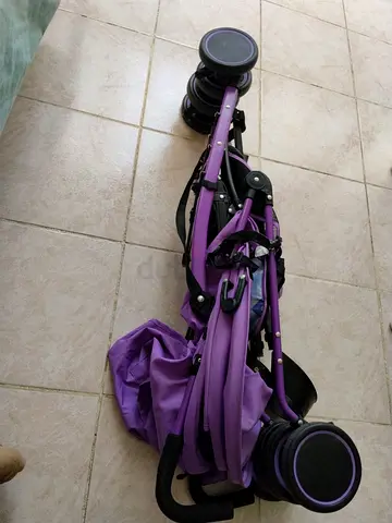 Purple Lightweight Foldable Baby Stroller - Compact and Easy to Carry