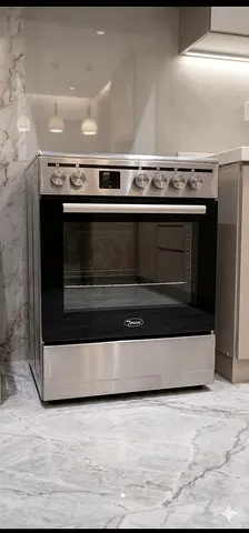 Stainless Steel Freestanding Electric Oven with Glass Door - Good Condition